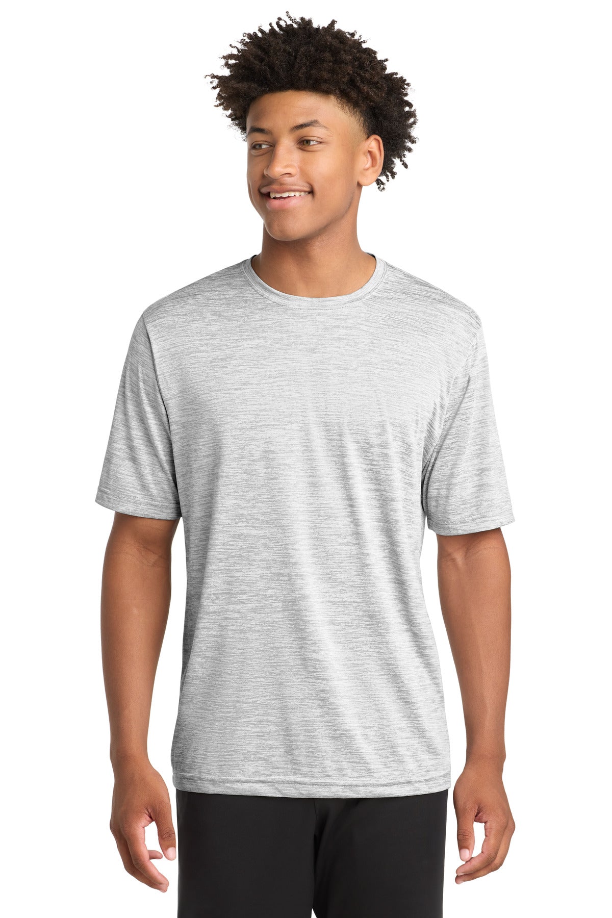 Custom Embroidery or DTF Print - Sport-Tek ®  PosiCharge ®  Electric Heather Tee. ST390