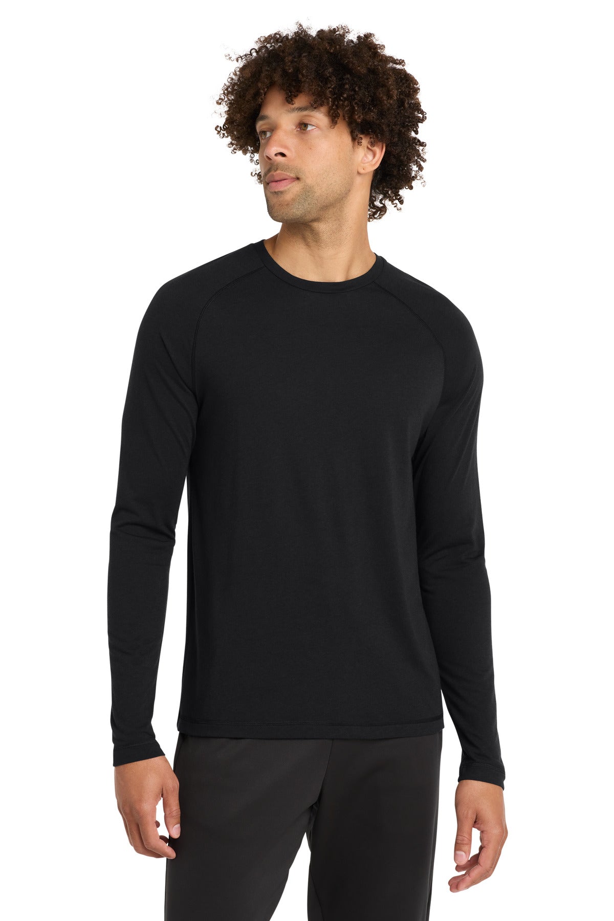 Custom Embroidery or DTF Print - Sport-Tek  ®  PosiCharge  ®  Long Sleeve Tri-Blend Wicking Raglan Tee ST400LS