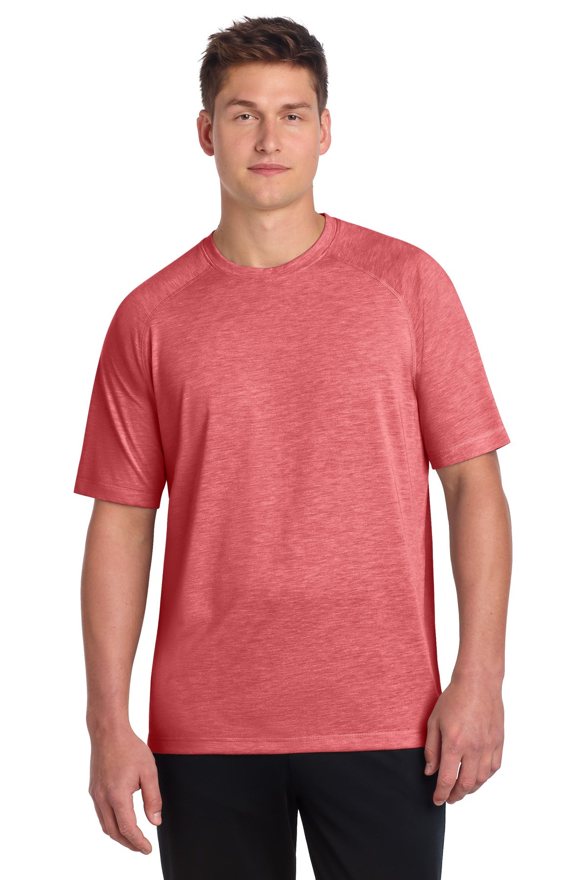 Custom Embroidery or DTF Print - Sport-Tek  ®  PosiCharge  ®  Tri-Blend Wicking Raglan Tee. ST400
