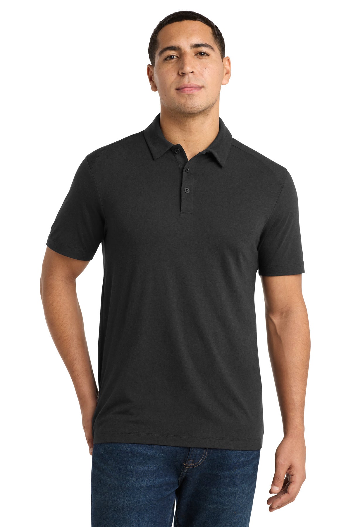 Custom Embroidery or DTF Print - Sport-Tek  ®  PosiCharge  ®  Tri-Blend Wicking Polo. ST405