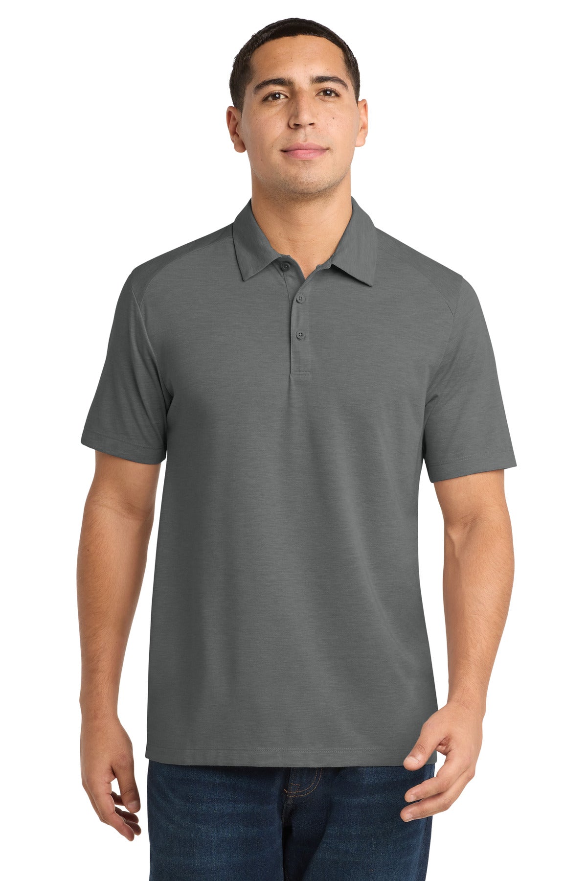 Custom Embroidery or DTF Print - Sport-Tek  ®  PosiCharge  ®  Tri-Blend Wicking Polo. ST405
