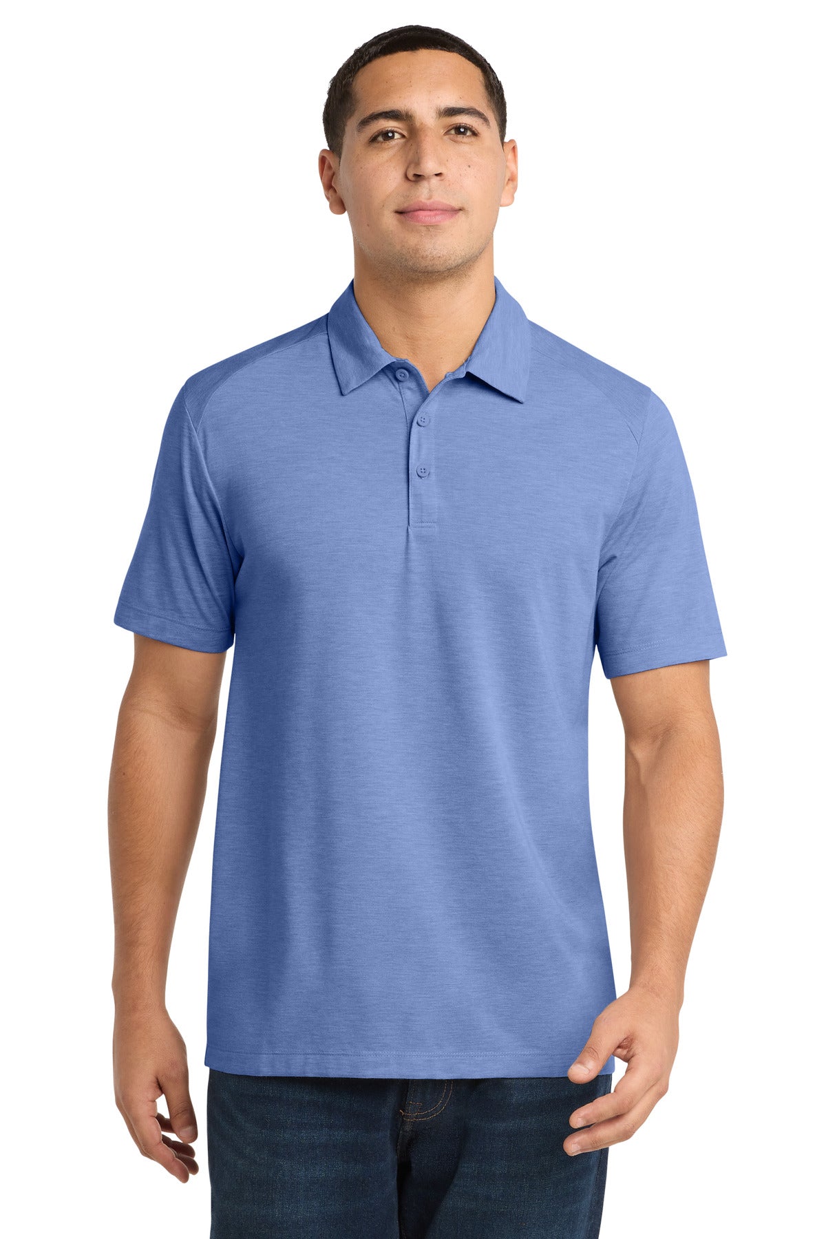 Custom Embroidery or DTF Print - Sport-Tek  ®  PosiCharge  ®  Tri-Blend Wicking Polo. ST405