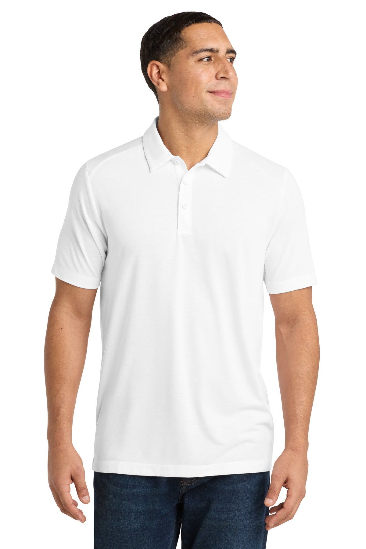 Custom Embroidery or DTF Print - Sport-Tek  ®  PosiCharge  ®  Tri-Blend Wicking Polo. ST405