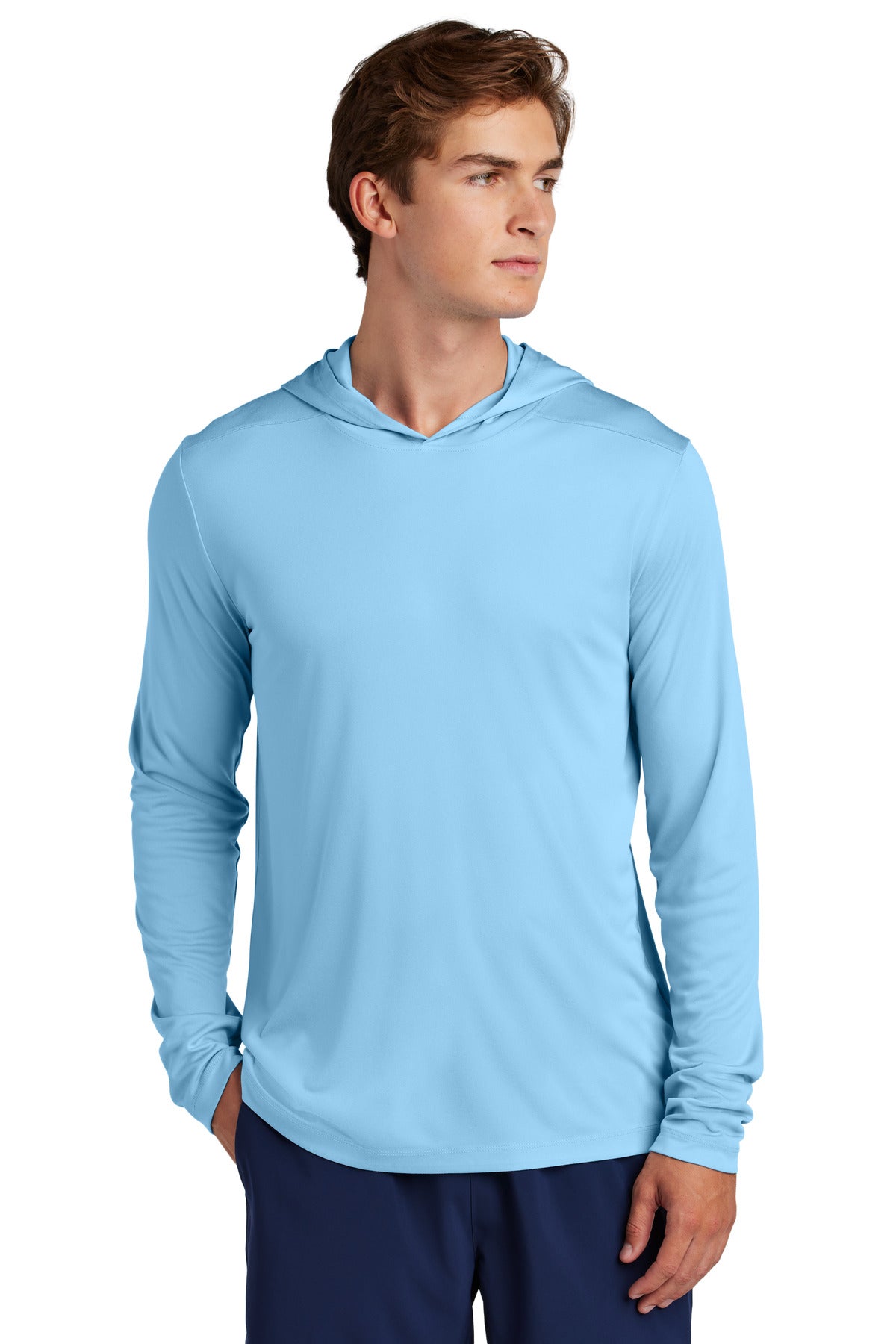 Custom Embroidery or DTF Print - Sport-Tek ®  Posi-UV ®  Pro Long Sleeve Hoodie ST420LSH