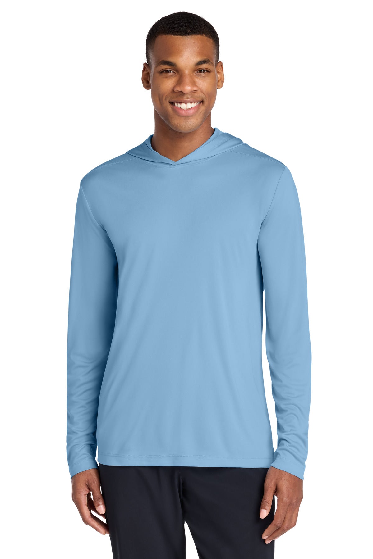Custom Embroidery or DTF Print - Sport-Tek ®  Posi-UV ®  Pro Long Sleeve Hoodie ST420LSH