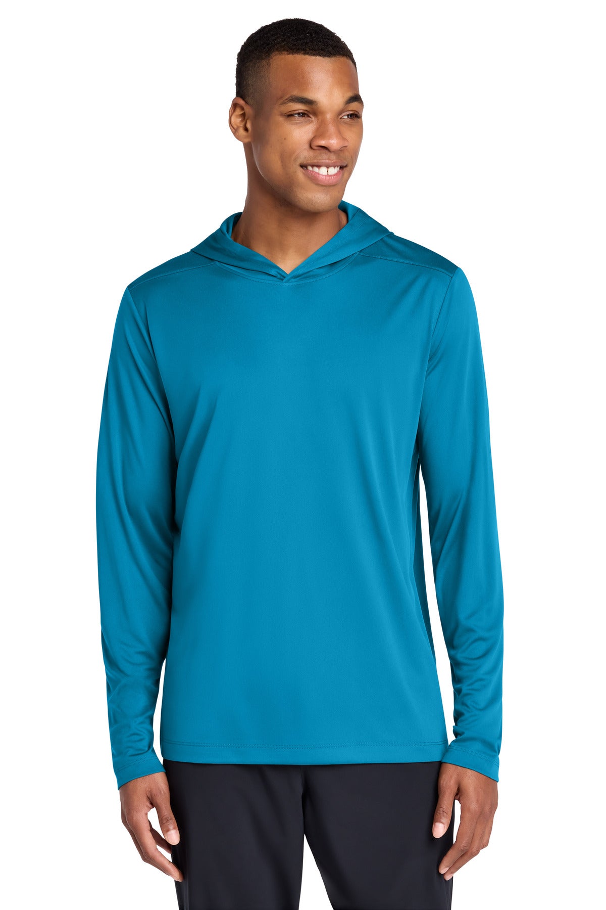 Custom Embroidery or DTF Print - Sport-Tek ®  Posi-UV ®  Pro Long Sleeve Hoodie ST420LSH