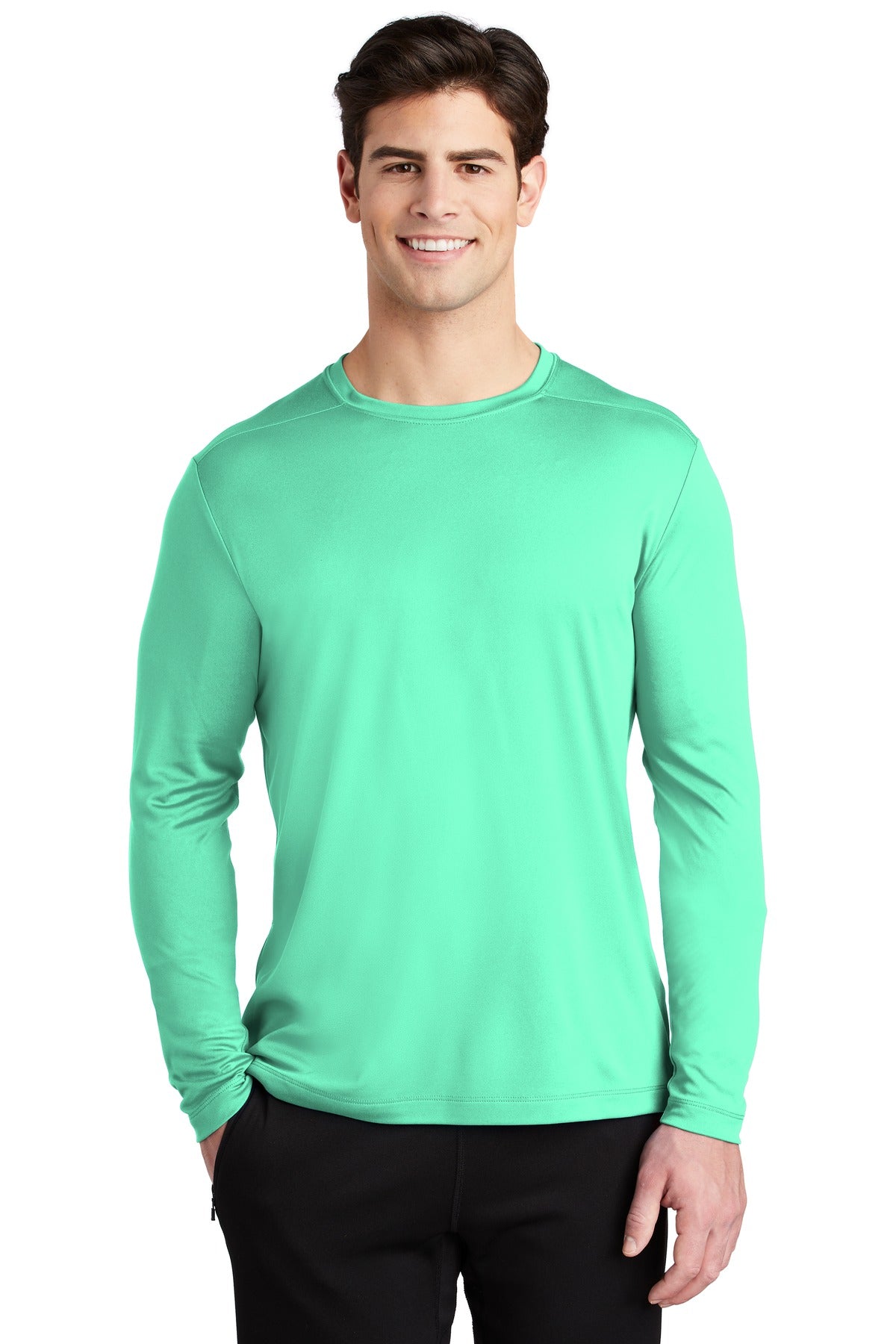 Custom Embroidered - Sport-Tek ® Posi-UV® Pro Long Sleeve Tee. ST420LS