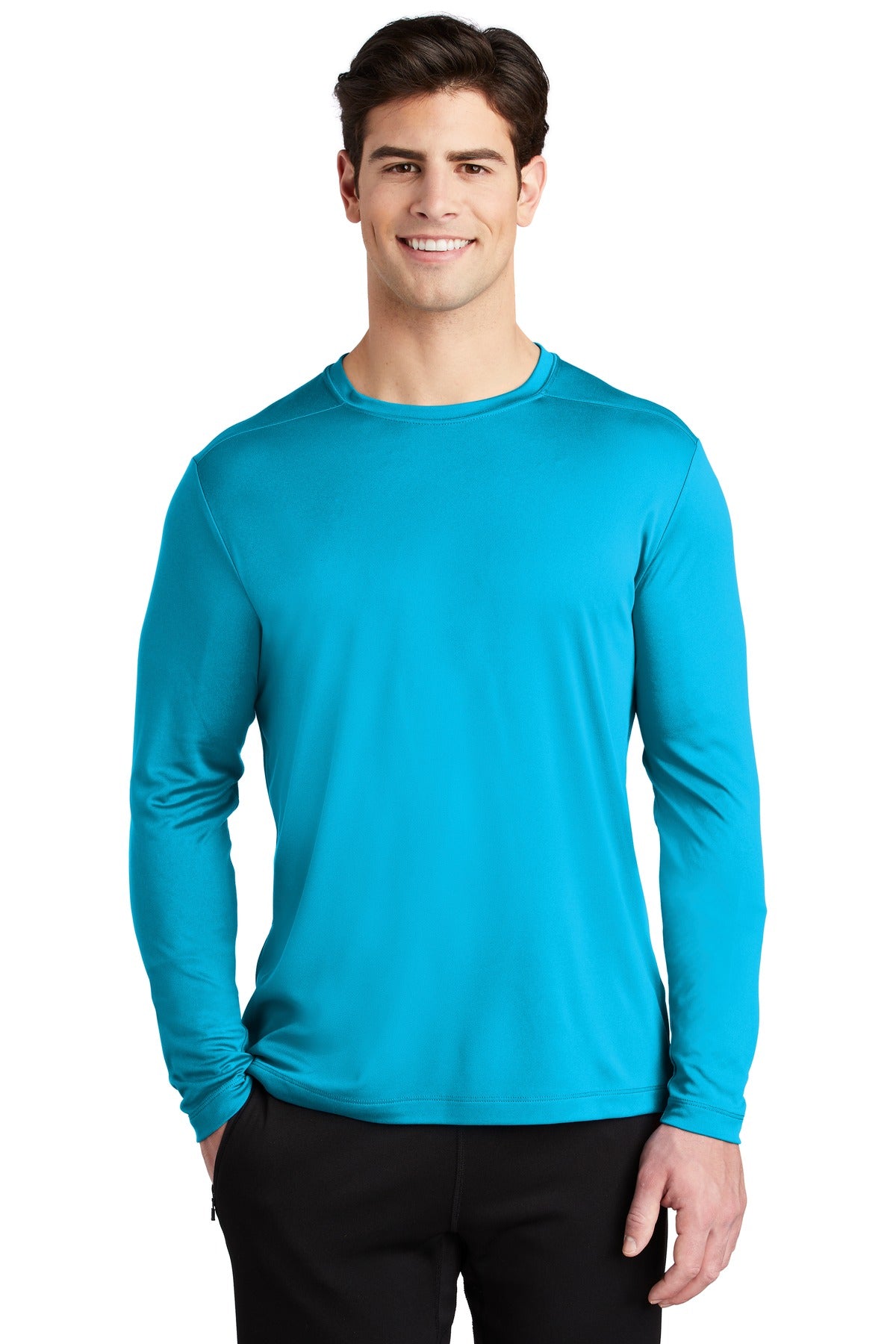 Custom Embroidered - Sport-Tek ® Posi-UV® Pro Long Sleeve Tee. ST420LS