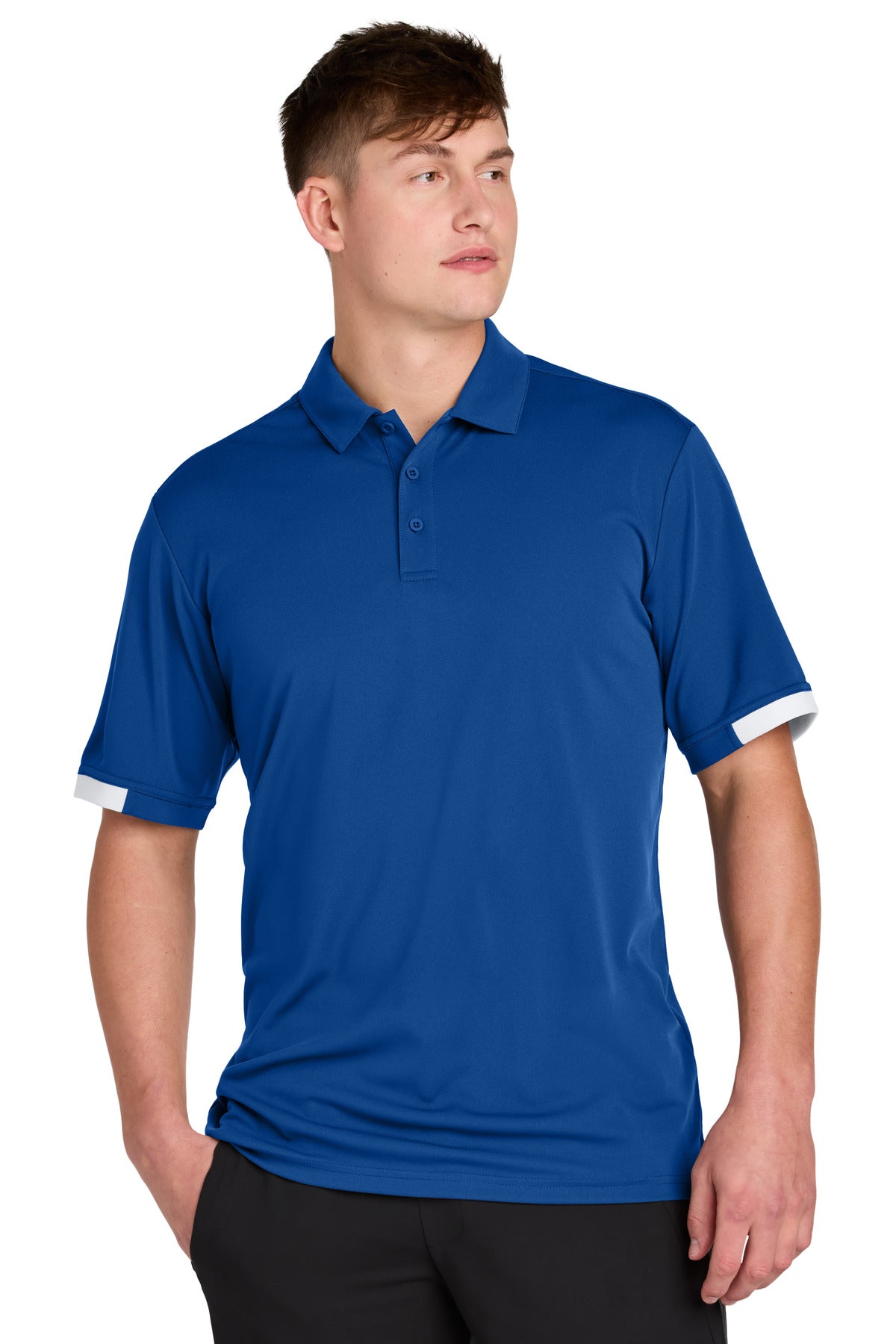 Custom Embroidery or DTF Print - Sport-Tek ®  Club Colorblock Polo ST444