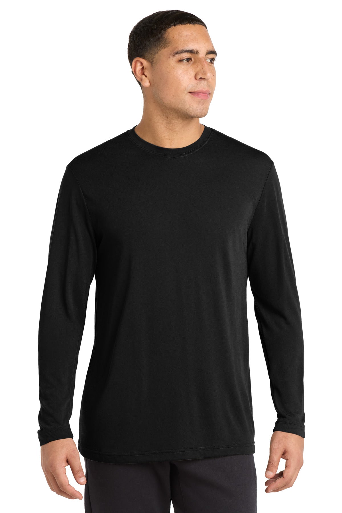 Custom Embroidery or DTF Print - Sport-Tek ®  Long Sleeve PosiCharge ®  Competitor ™  Cotton Touch ™  Tee. ST450LS