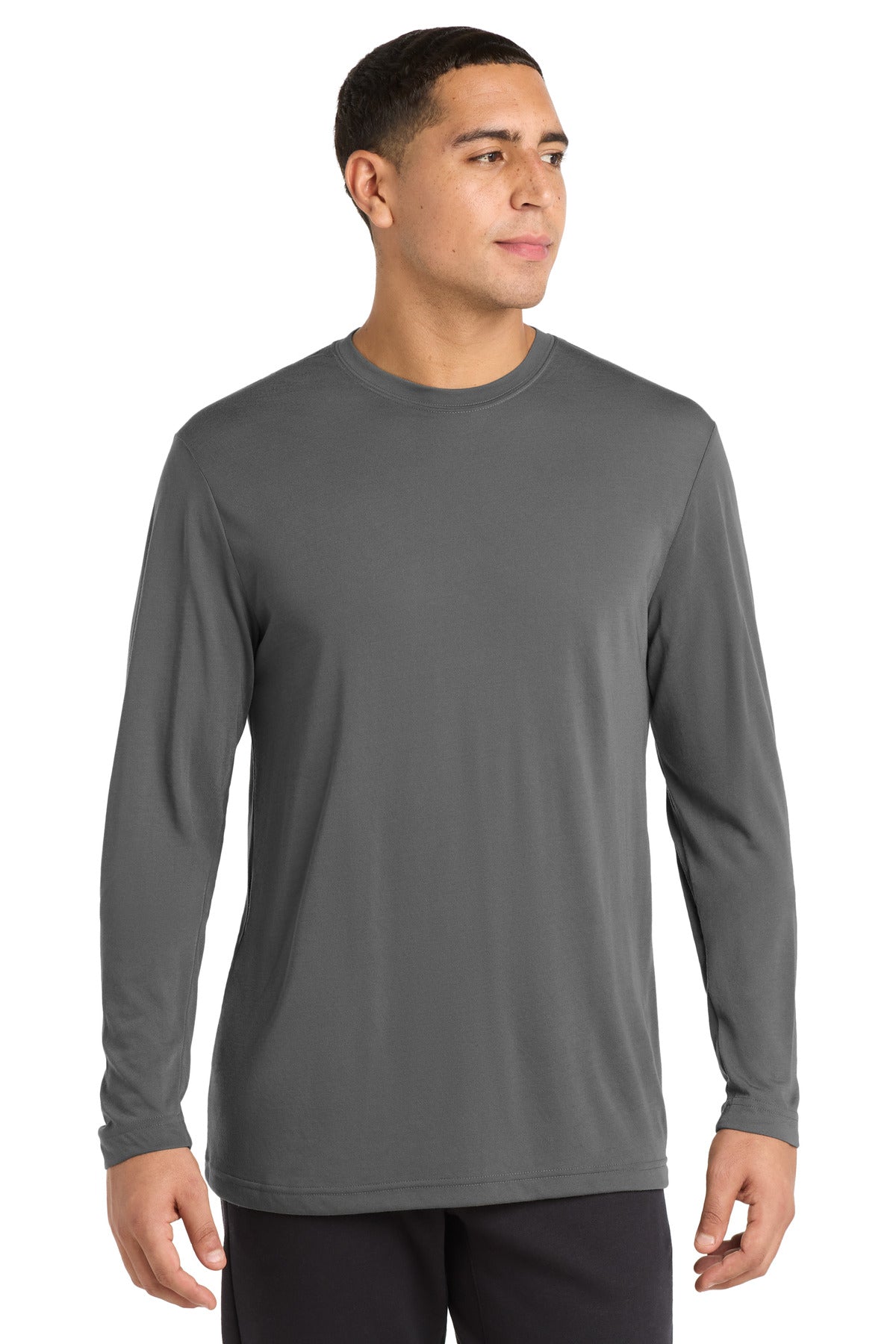 Custom Embroidery or DTF Print - Sport-Tek ®  Long Sleeve PosiCharge ®  Competitor ™  Cotton Touch ™  Tee. ST450LS
