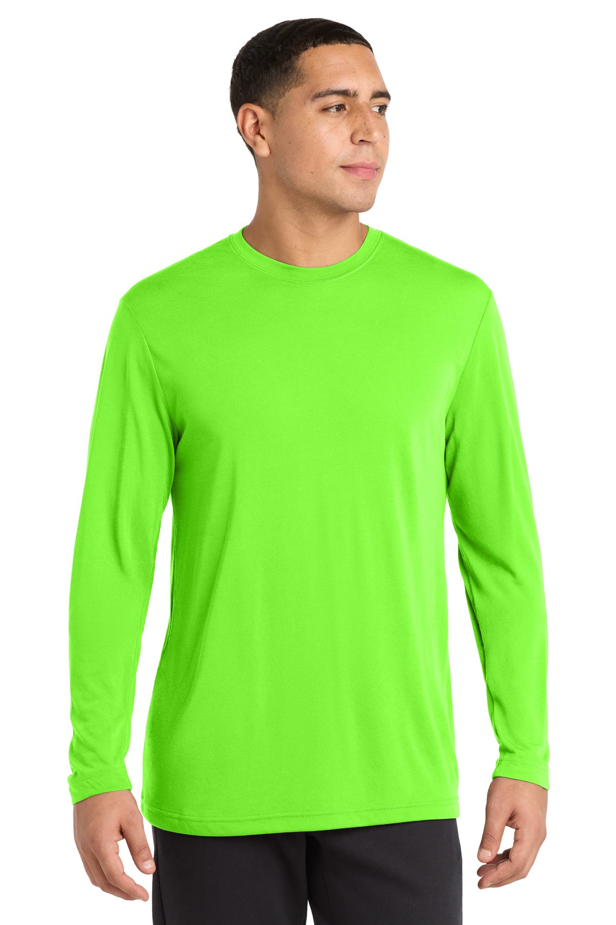 Custom Embroidery or DTF Print - Sport-Tek ®  Long Sleeve PosiCharge ®  Competitor ™  Cotton Touch ™  Tee. ST450LS