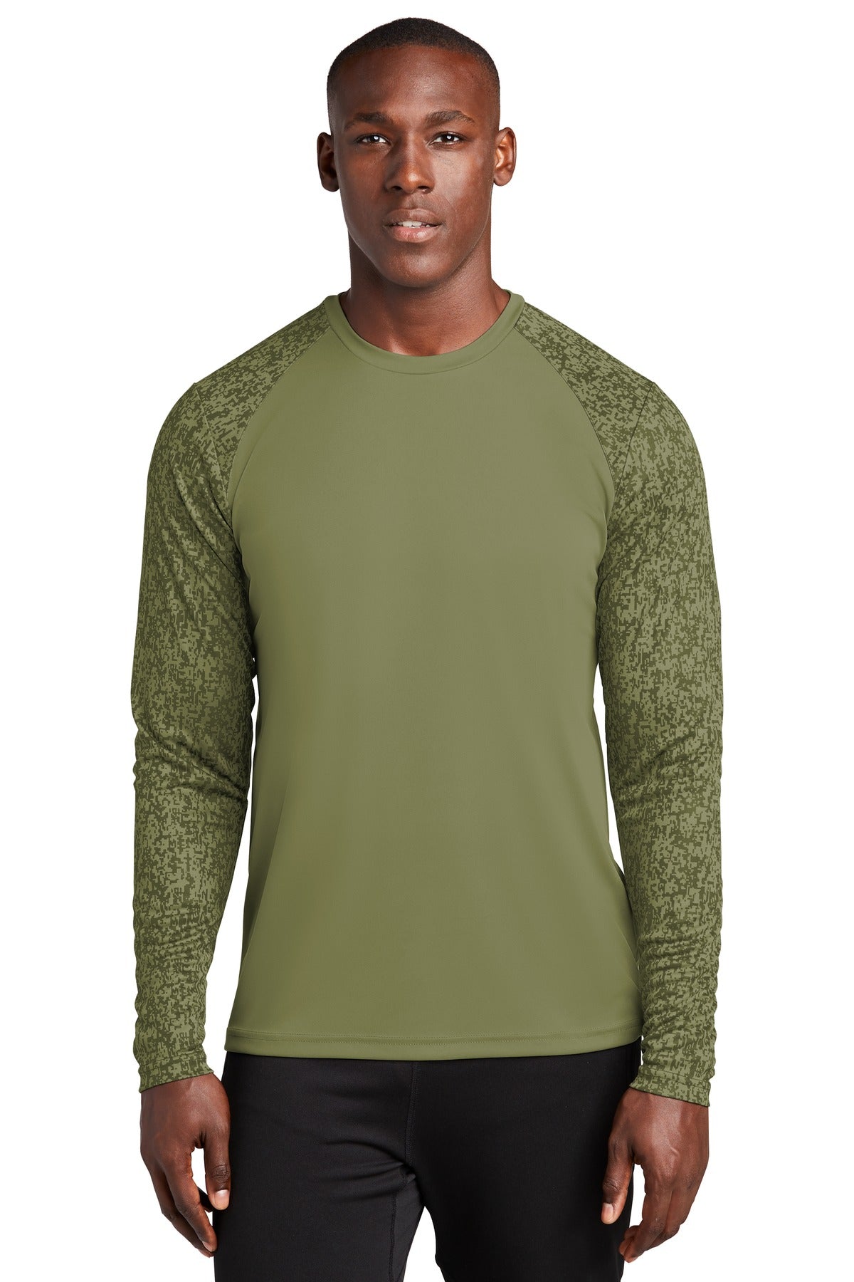 Custom Embroidered - Sport-Tek ® Long Sleeve Digi Camo Tee. ST460LS