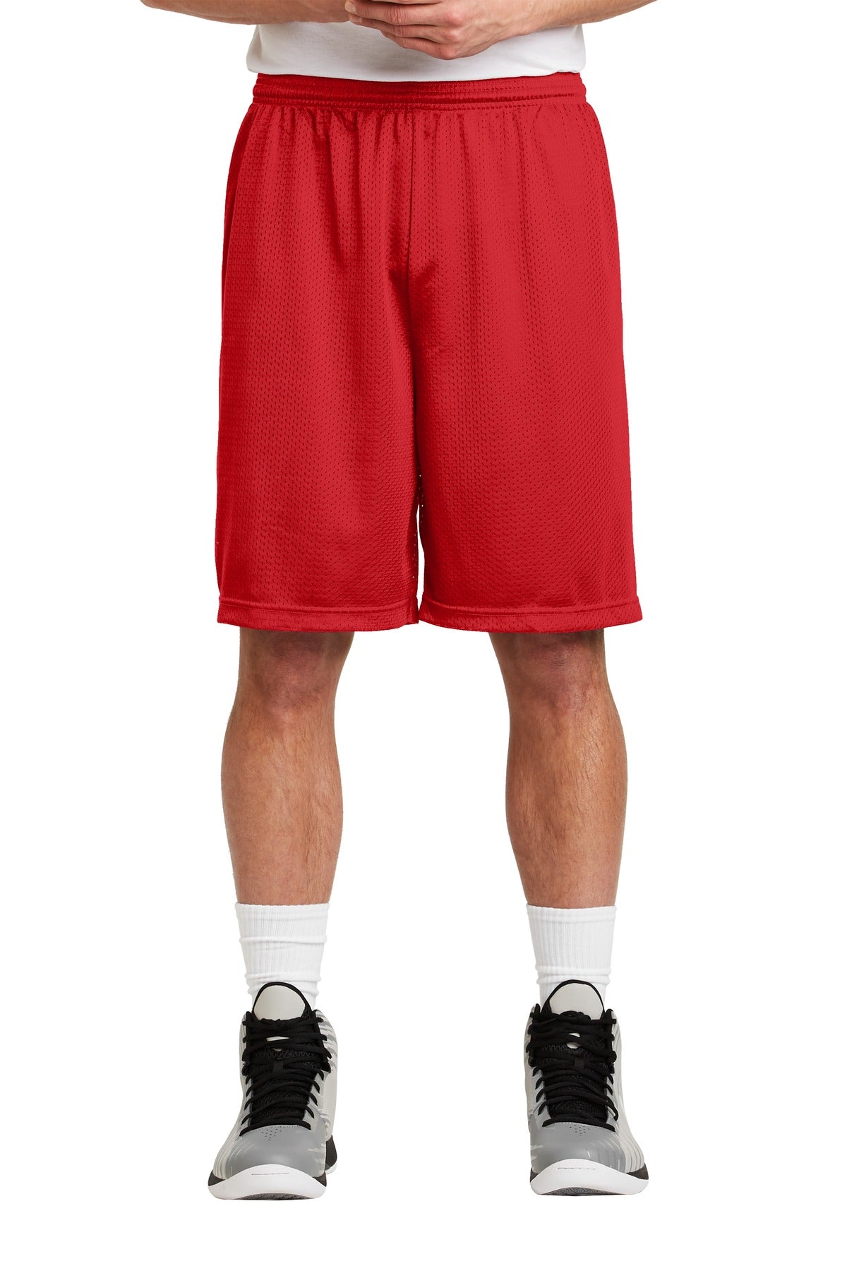 Custom Embroidered - Sport-Tek® Long PosiCharge® Classic Mesh Short. ST515