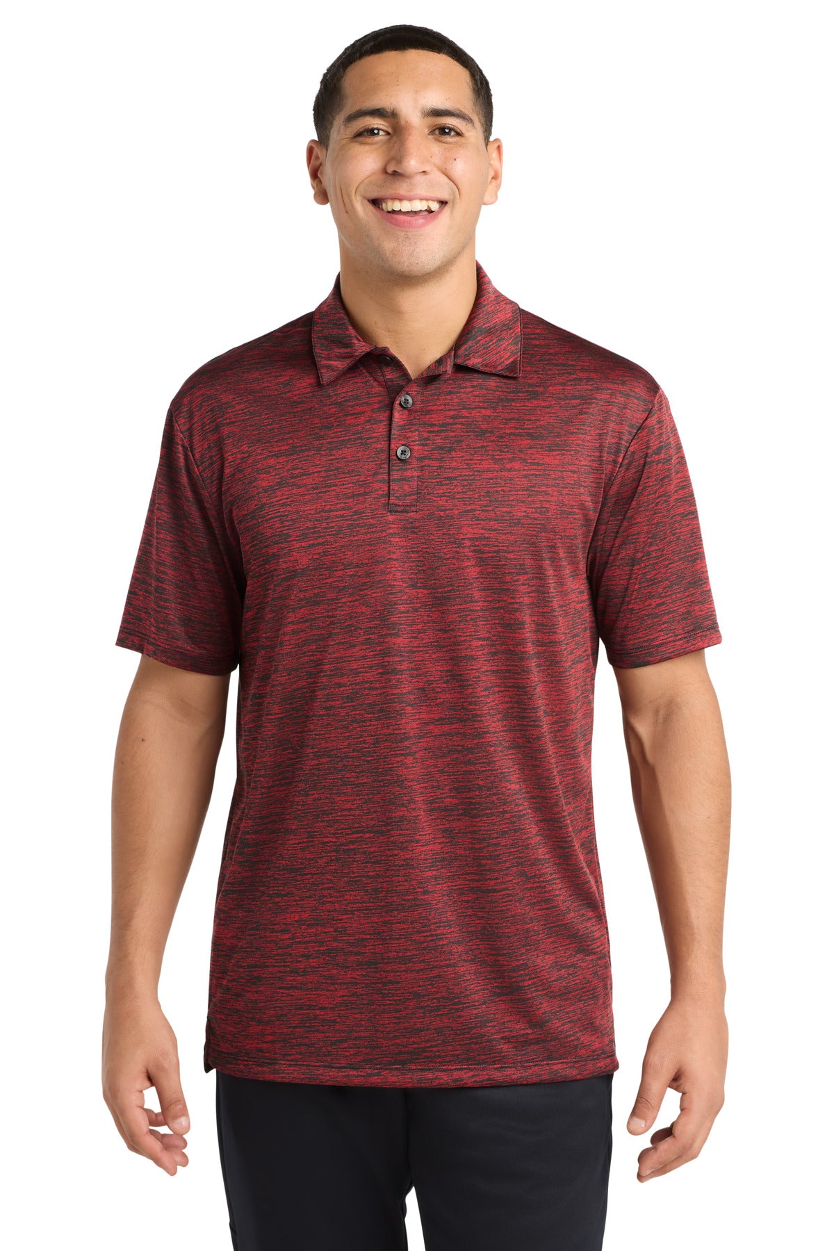 Custom Embroidery or DTF Print - Sport-Tek  ®  PosiCharge  ®  Electric Heather Polo. ST590