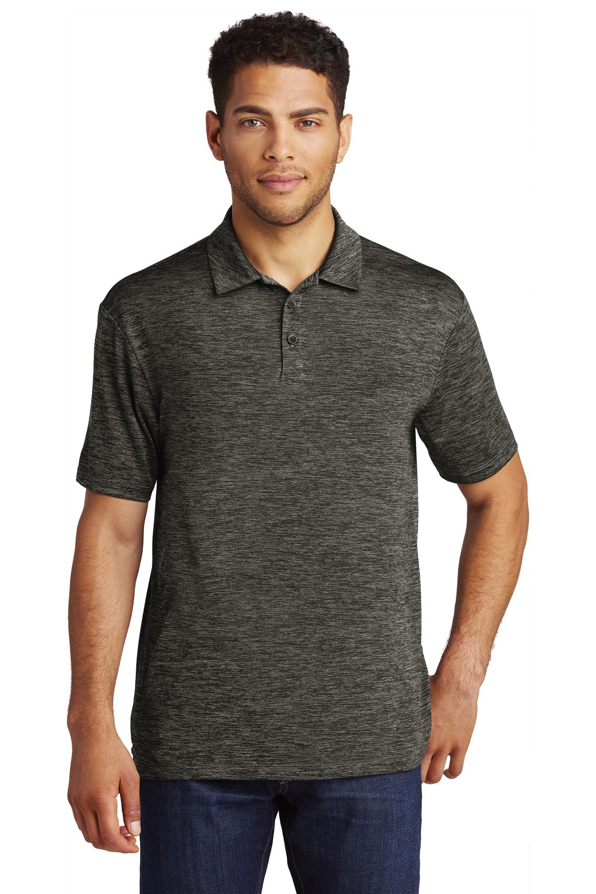 Custom Embroidered - Sport-Tek ® PosiCharge ® Electric Heather Polo. ST590