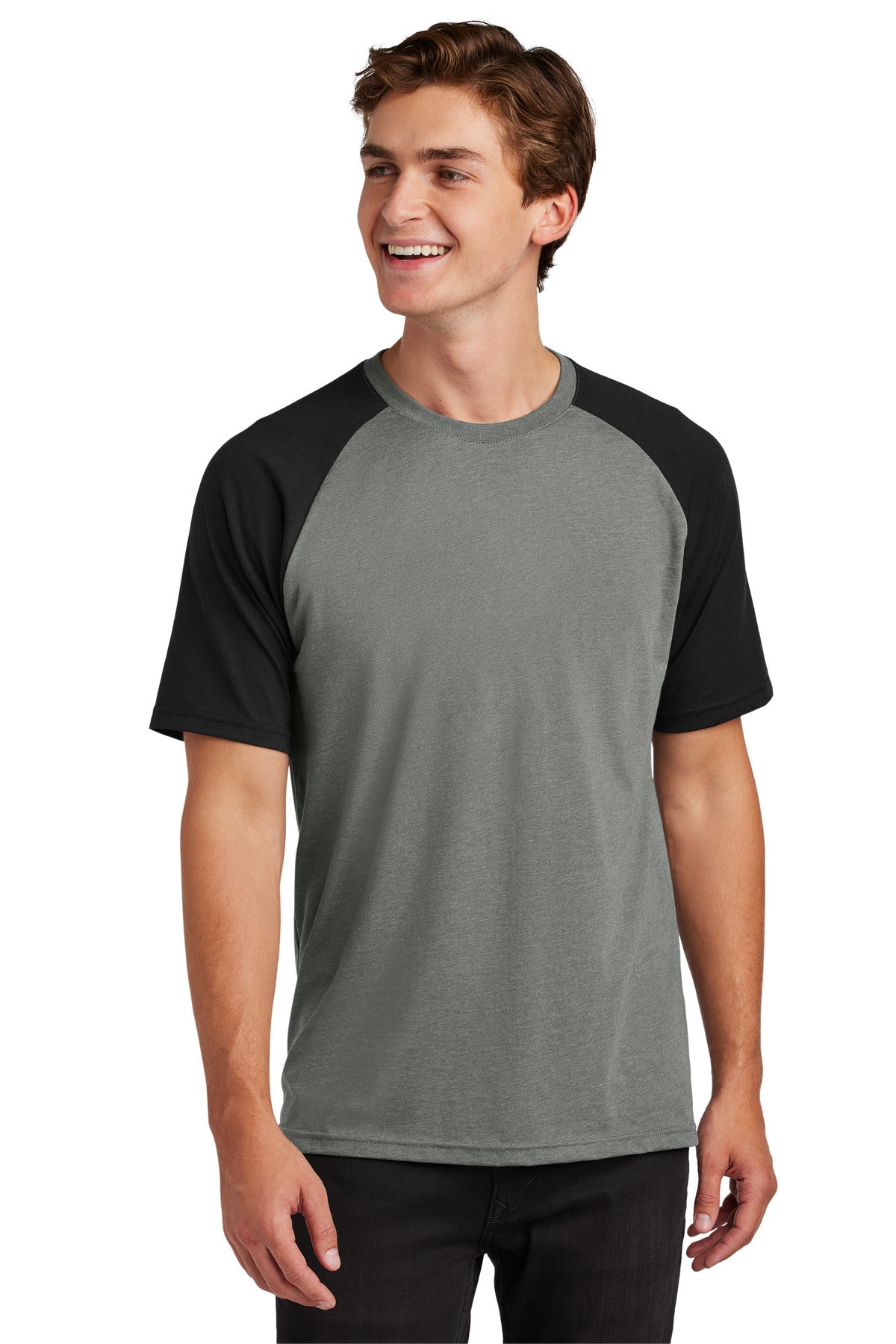 Custom Embroidery or DTF Print - Sport-Tek ®  Halftime Raglan Tee ST6040