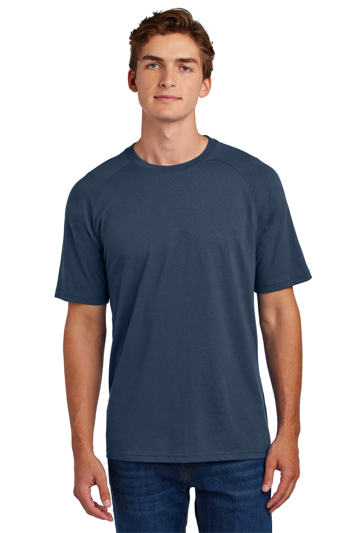 Custom Embroidery or DTF Print - Sport-Tek ®  Halftime Raglan Tee ST6040