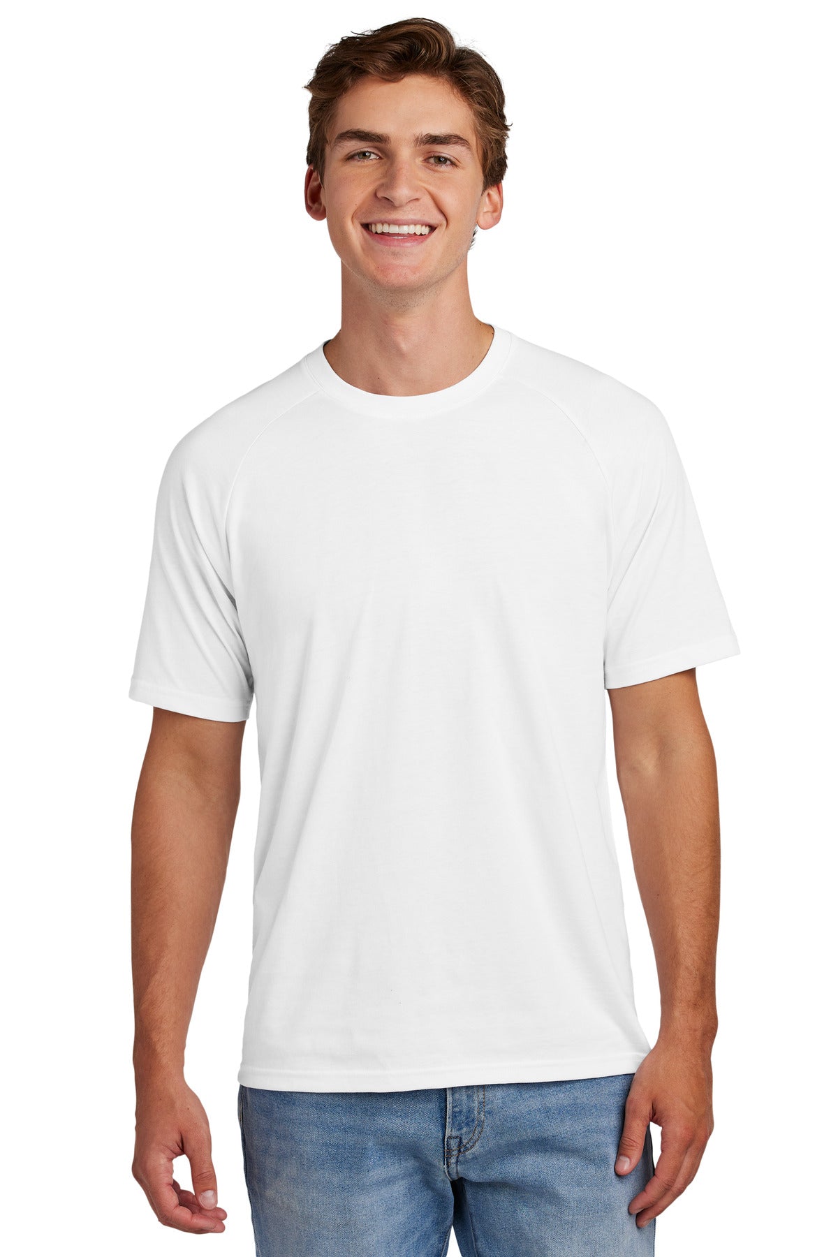 Custom Embroidery or DTF Print - Sport-Tek ®  Halftime Raglan Tee ST6040
