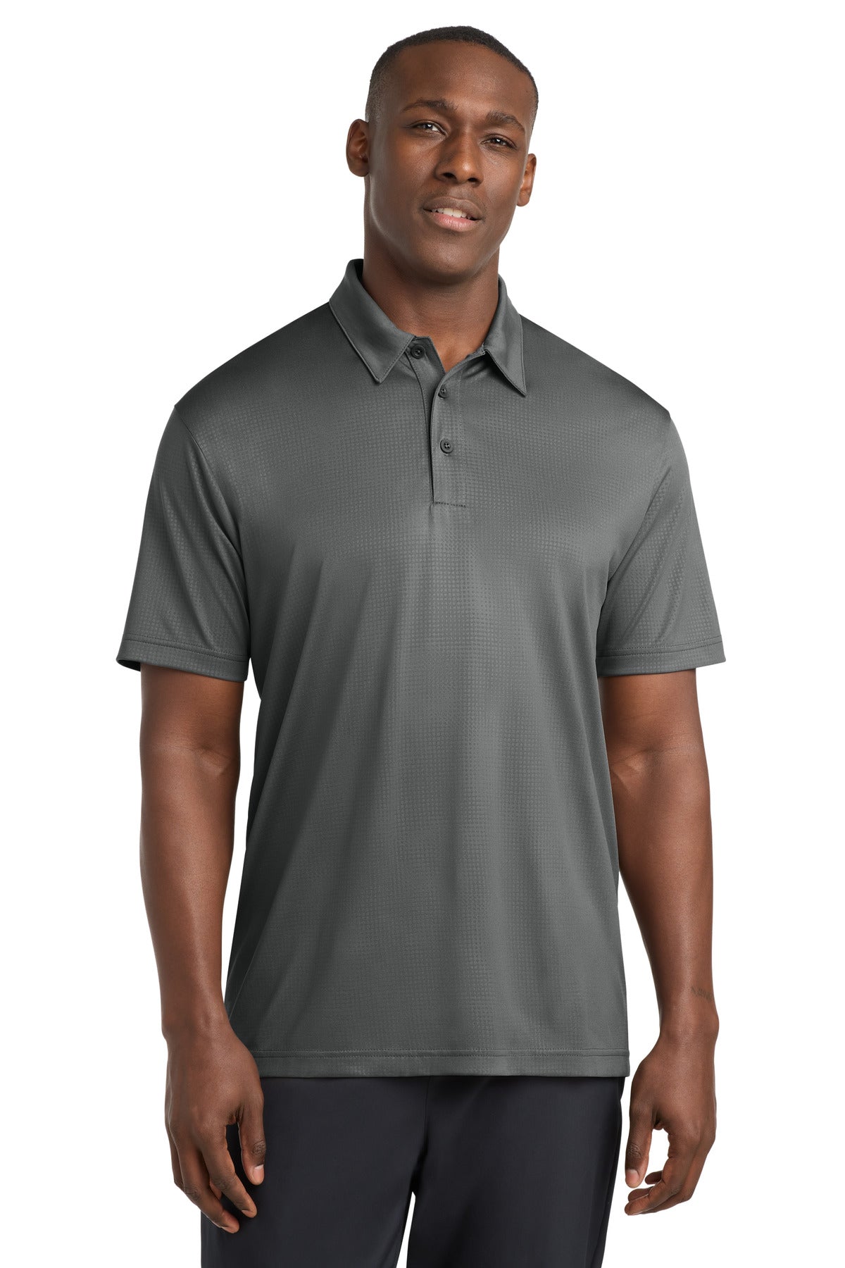 Custom Embroidery or DTF Print - Sport-Tek ®  Embossed PosiCharge ®  Tough Polo ® . ST630