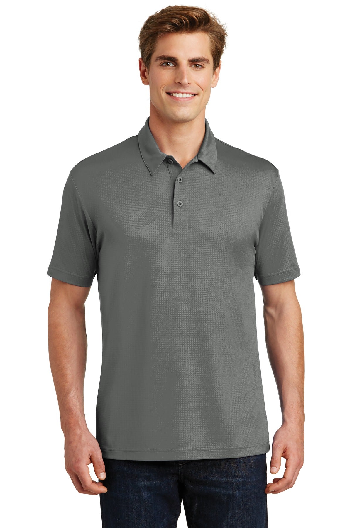 Custom Embroidered - Sport-Tek® Embossed PosiCharge® Tough Polo®. ST630