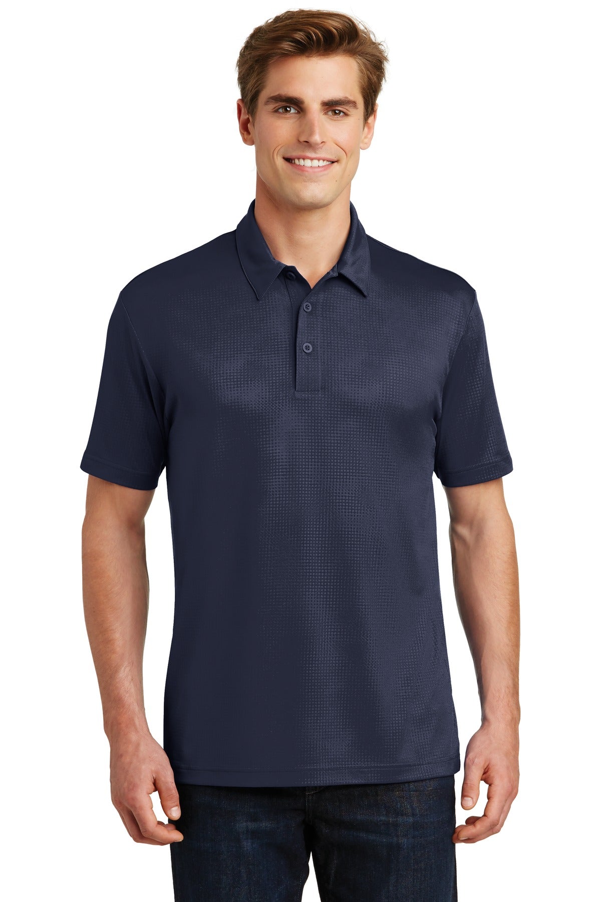 Custom Embroidered - Sport-Tek® Embossed PosiCharge® Tough Polo®. ST630