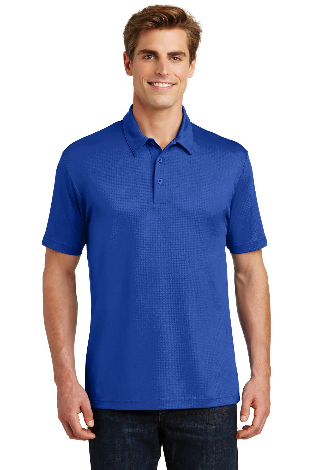 Custom Embroidered - Sport-Tek® Embossed PosiCharge® Tough Polo®. ST630