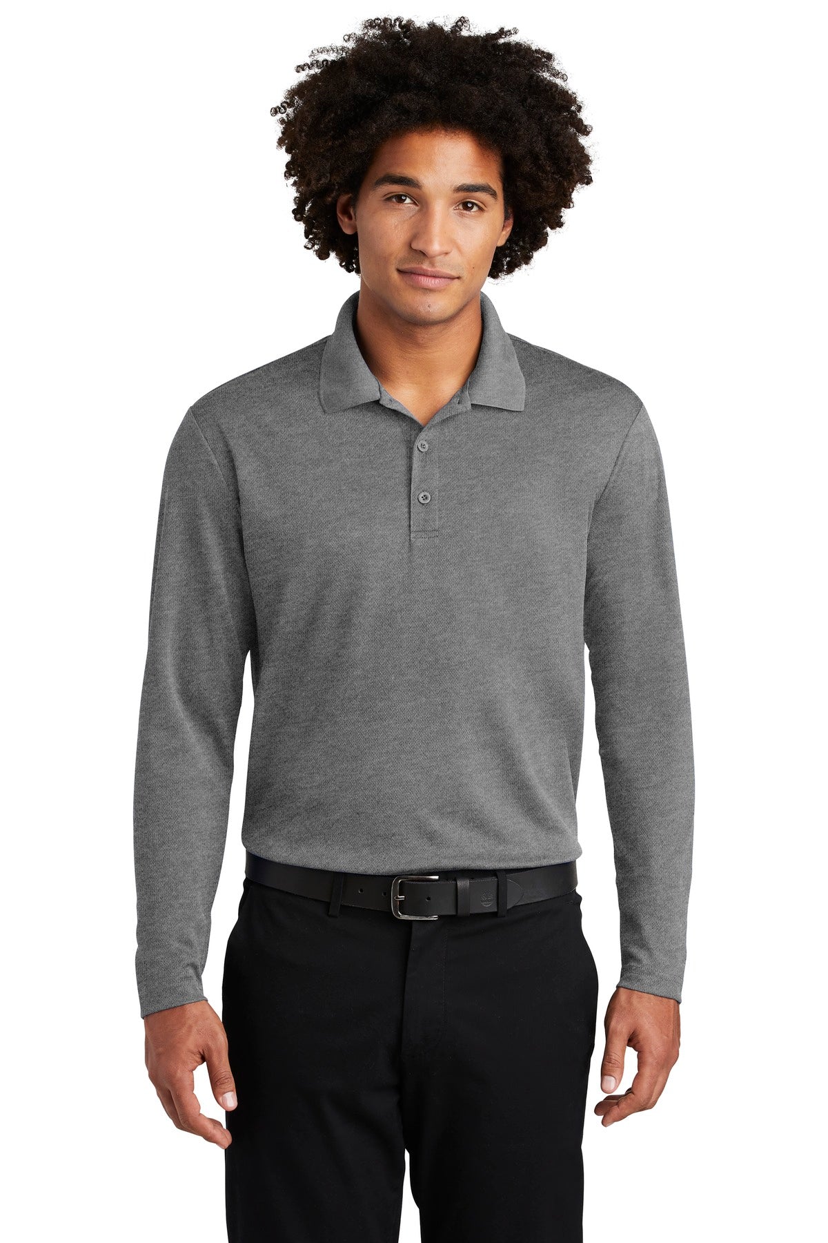 Custom Embroidered - Sport-Tek © PosiCharge © RacerMesh © Long Sleeve Polo. ST640LS