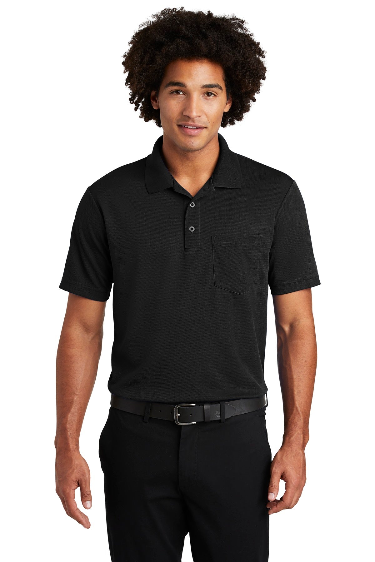 Custom Embroidered - Sport-Tek ® PosiCharge ® RacerMesh ® Pocket Polo. ST640P