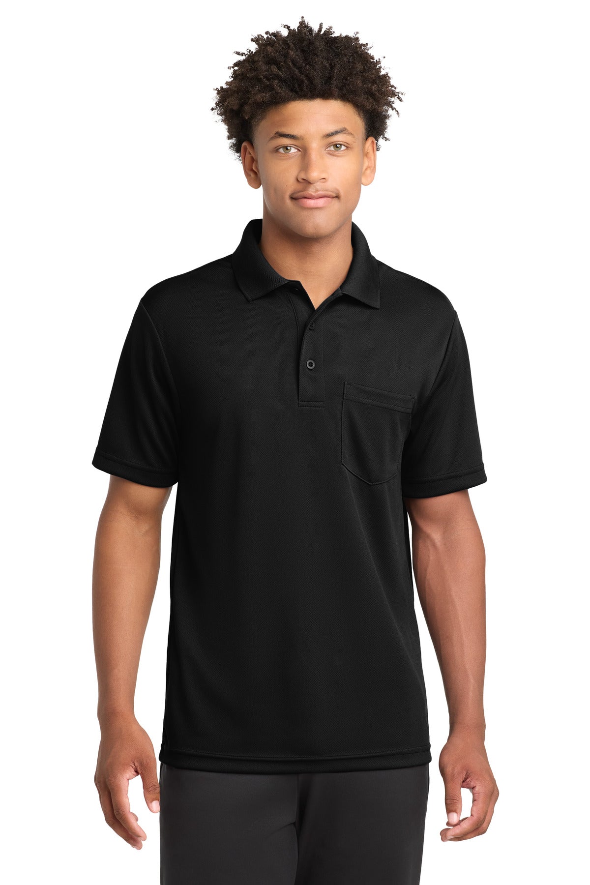 Custom Embroidery or DTF Print - Sport-Tek  ®  PosiCharge  ®  RacerMesh  ®  Pocket Polo. ST640P