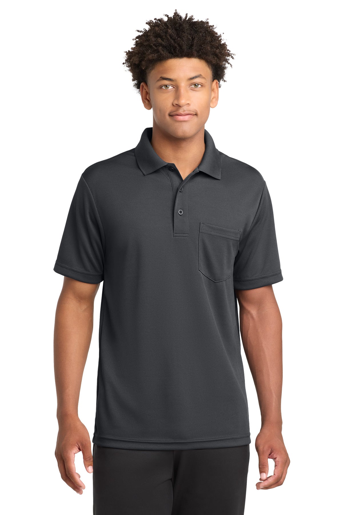 Custom Embroidery or DTF Print - Sport-Tek  ®  PosiCharge  ®  RacerMesh  ®  Pocket Polo. ST640P