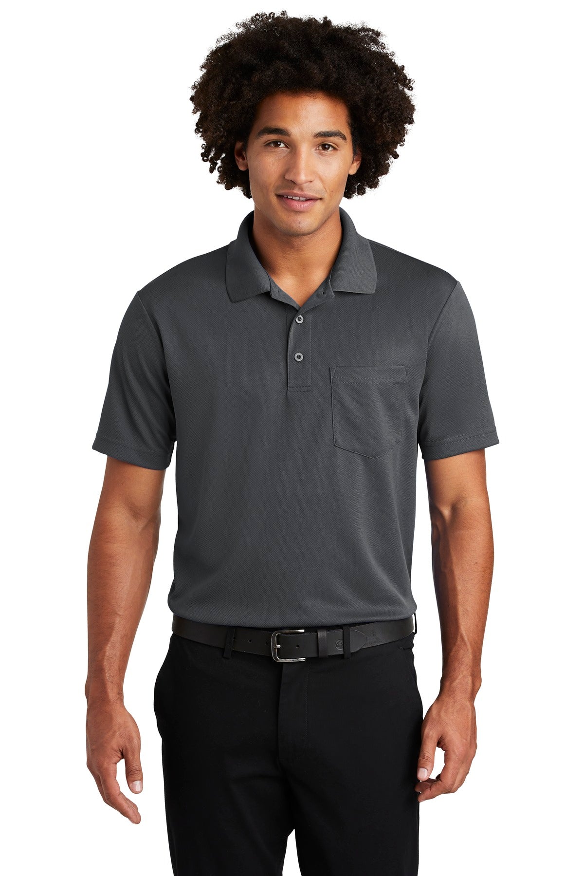 Custom Embroidered - Sport-Tek ® PosiCharge ® RacerMesh ® Pocket Polo. ST640P