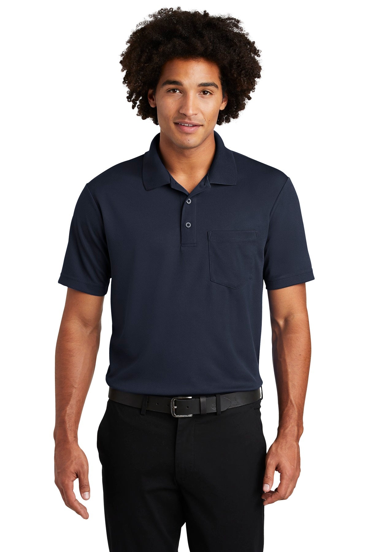 Custom Embroidered - Sport-Tek ® PosiCharge ® RacerMesh ® Pocket Polo. ST640P