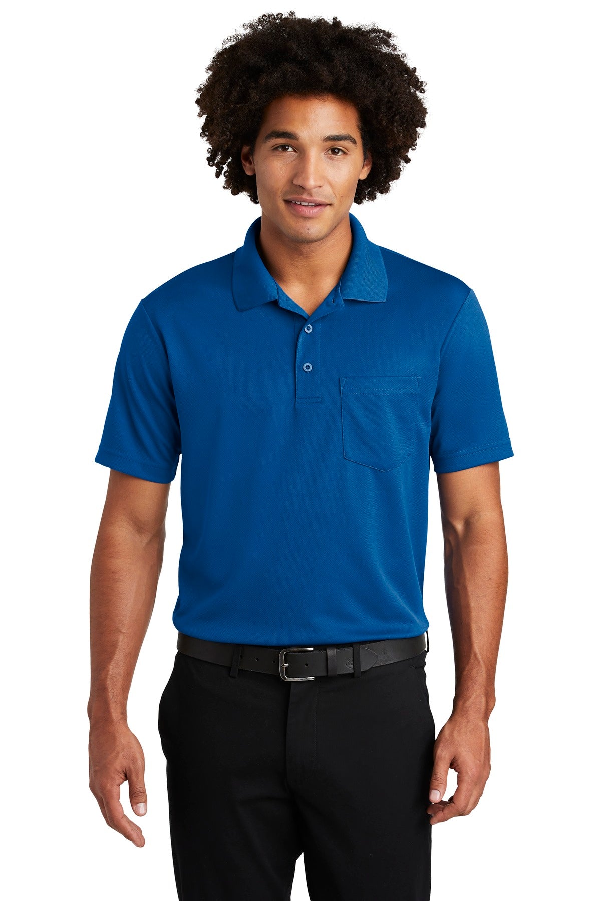 Custom Embroidered - Sport-Tek ® PosiCharge ® RacerMesh ® Pocket Polo. ST640P