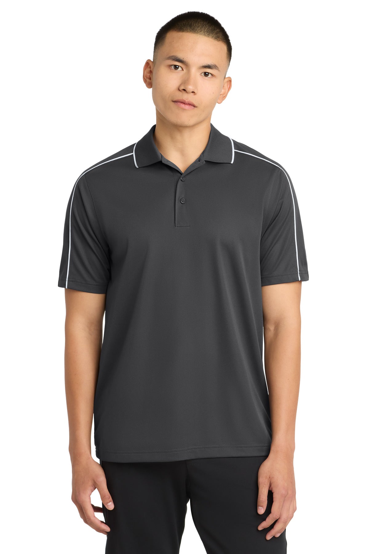 Custom Embroidery or DTF Print - Sport-Tek ®  Micropique Sport-Wick ®  Piped Polo. ST653