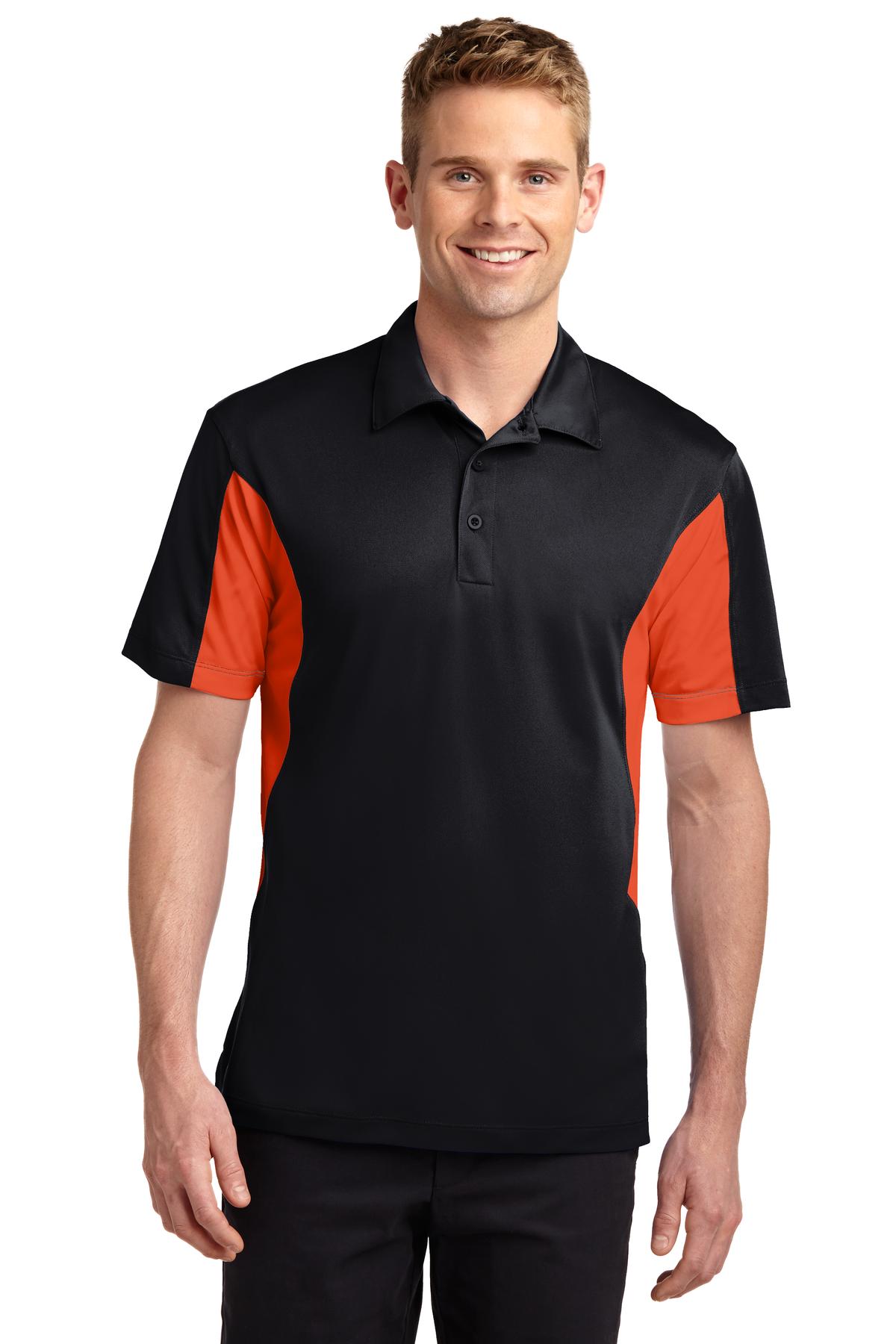 Custom Embroidered - Sport-Tek® Side Blocked Micropique Sport-Wick® Polo. ST655