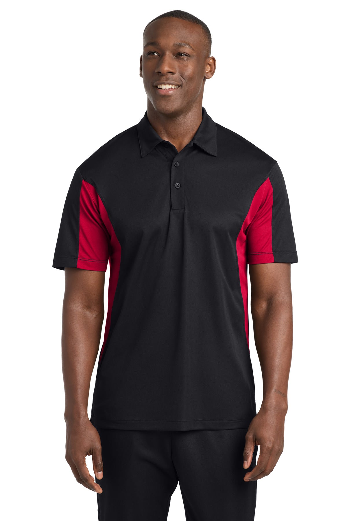 Custom Embroidery or DTF Print - Sport-Tek ®  Side Blocked Micropique Sport-Wick ®  Polo. ST655