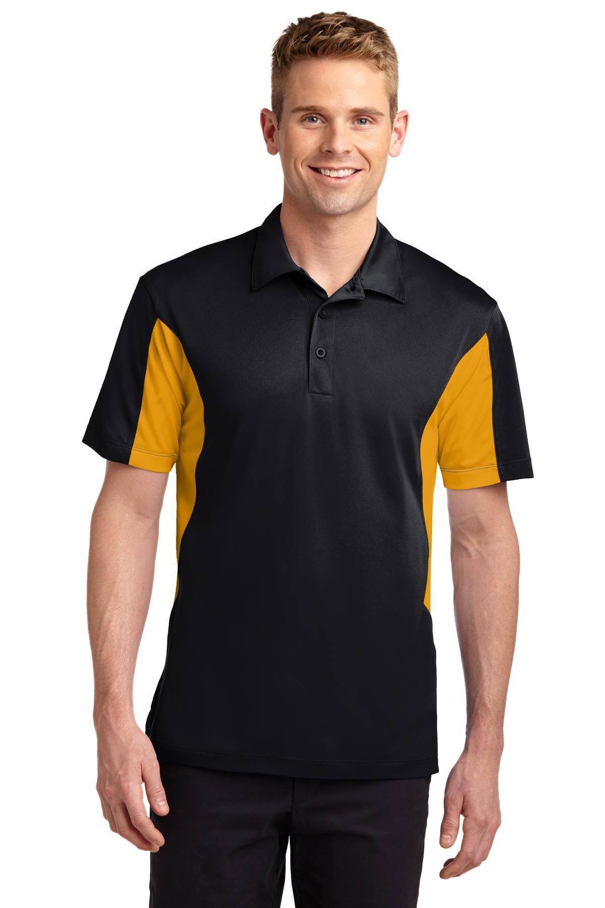 Custom Embroidered - Sport-Tek® Side Blocked Micropique Sport-Wick® Polo. ST655