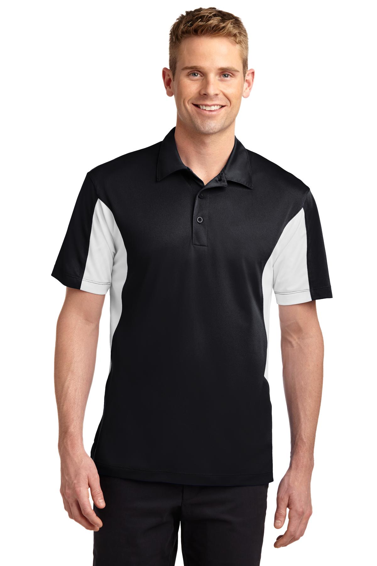 Custom Embroidered - Sport-Tek® Side Blocked Micropique Sport-Wick® Polo. ST655