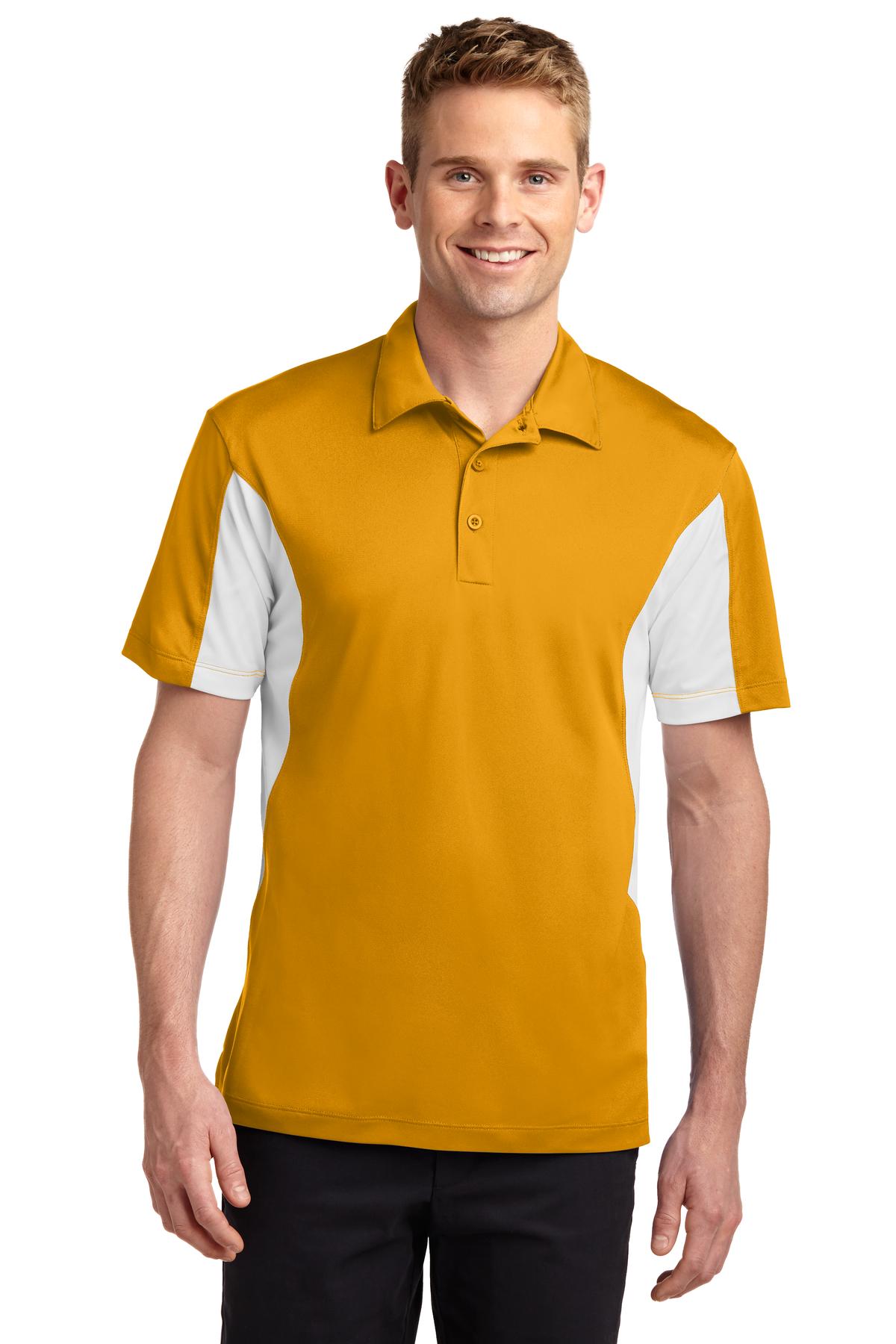 Custom Embroidered - Sport-Tek® Side Blocked Micropique Sport-Wick® Polo. ST655