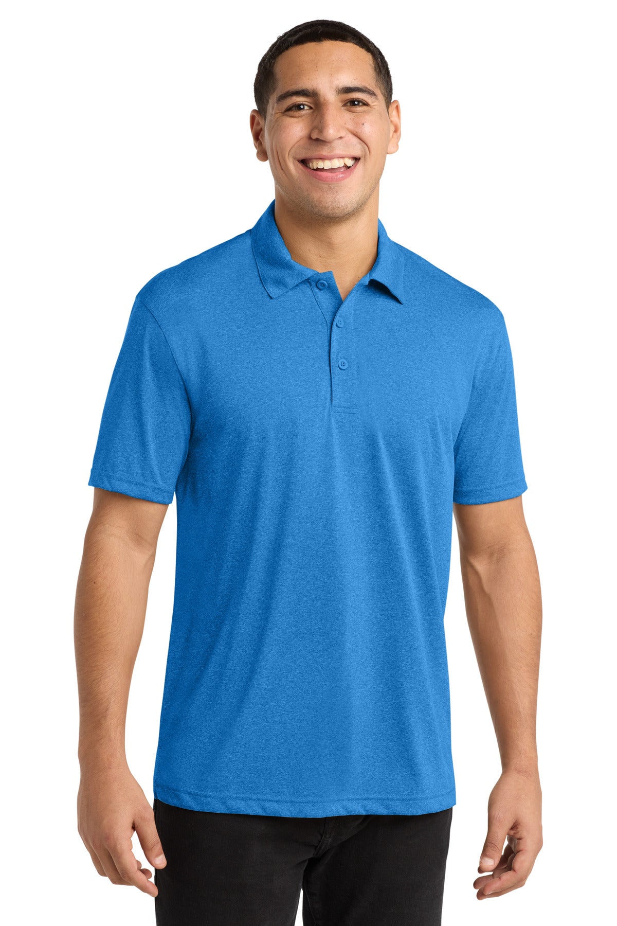 Custom Embroidery or DTF Print - Sport-Tek ®  Heather Contender™ Polo. ST660