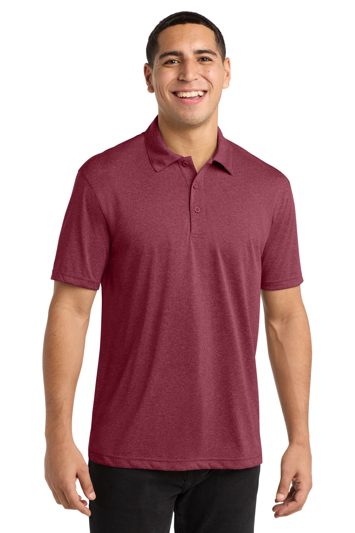 Custom Embroidery or DTF Print - Sport-Tek ®  Heather Contender™ Polo. ST660