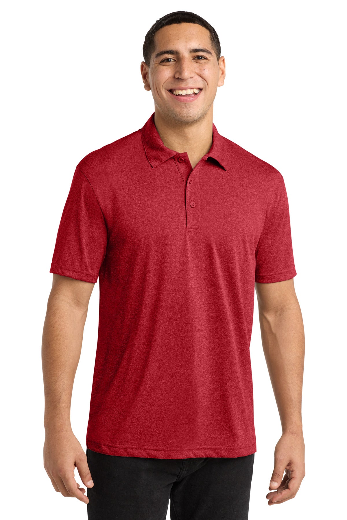 Custom Embroidery or DTF Print - Sport-Tek ®  Heather Contender™ Polo. ST660