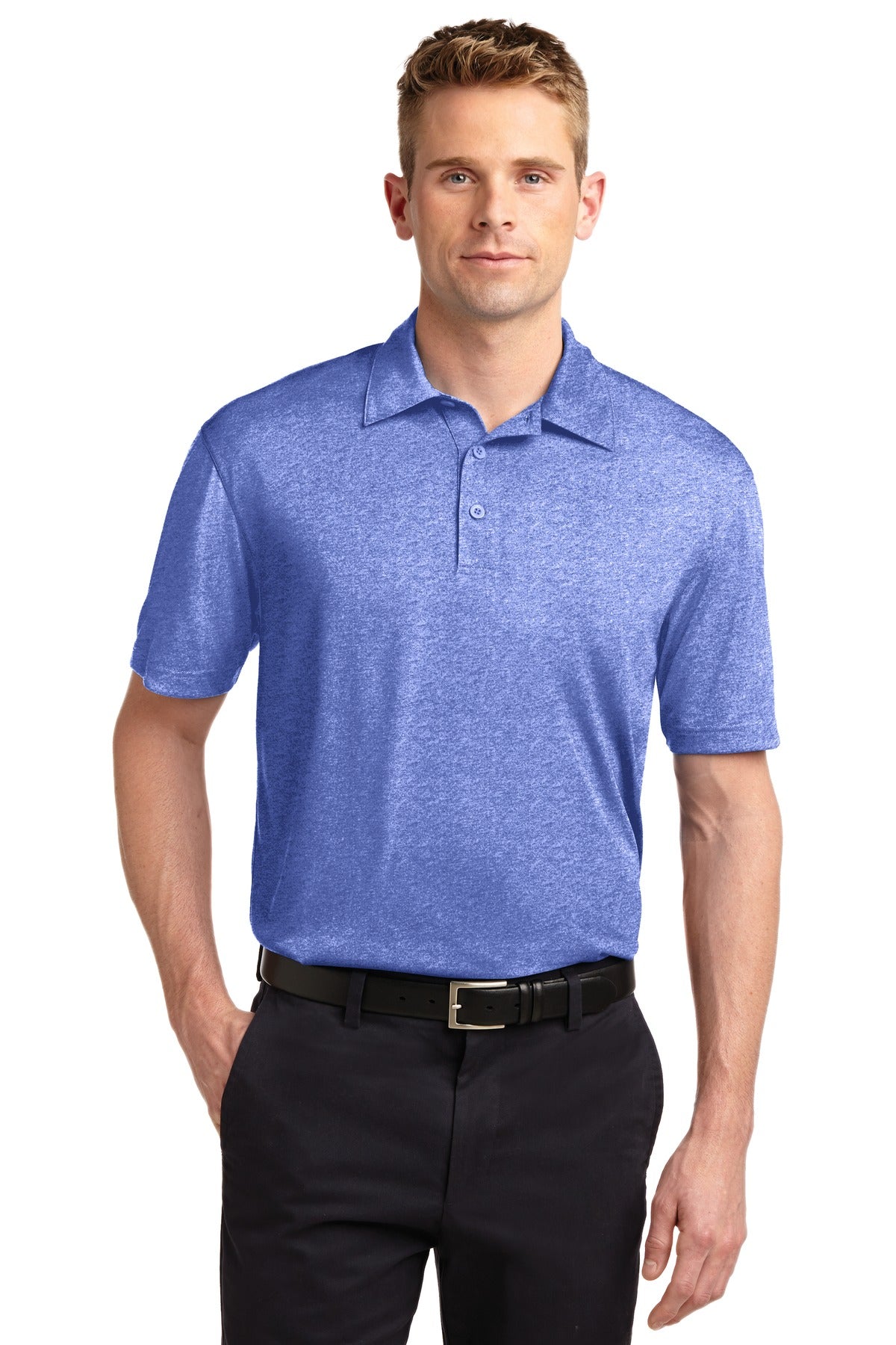 Custom Embroidered - Sport-Tek© Heather Contender© Polo. ST660