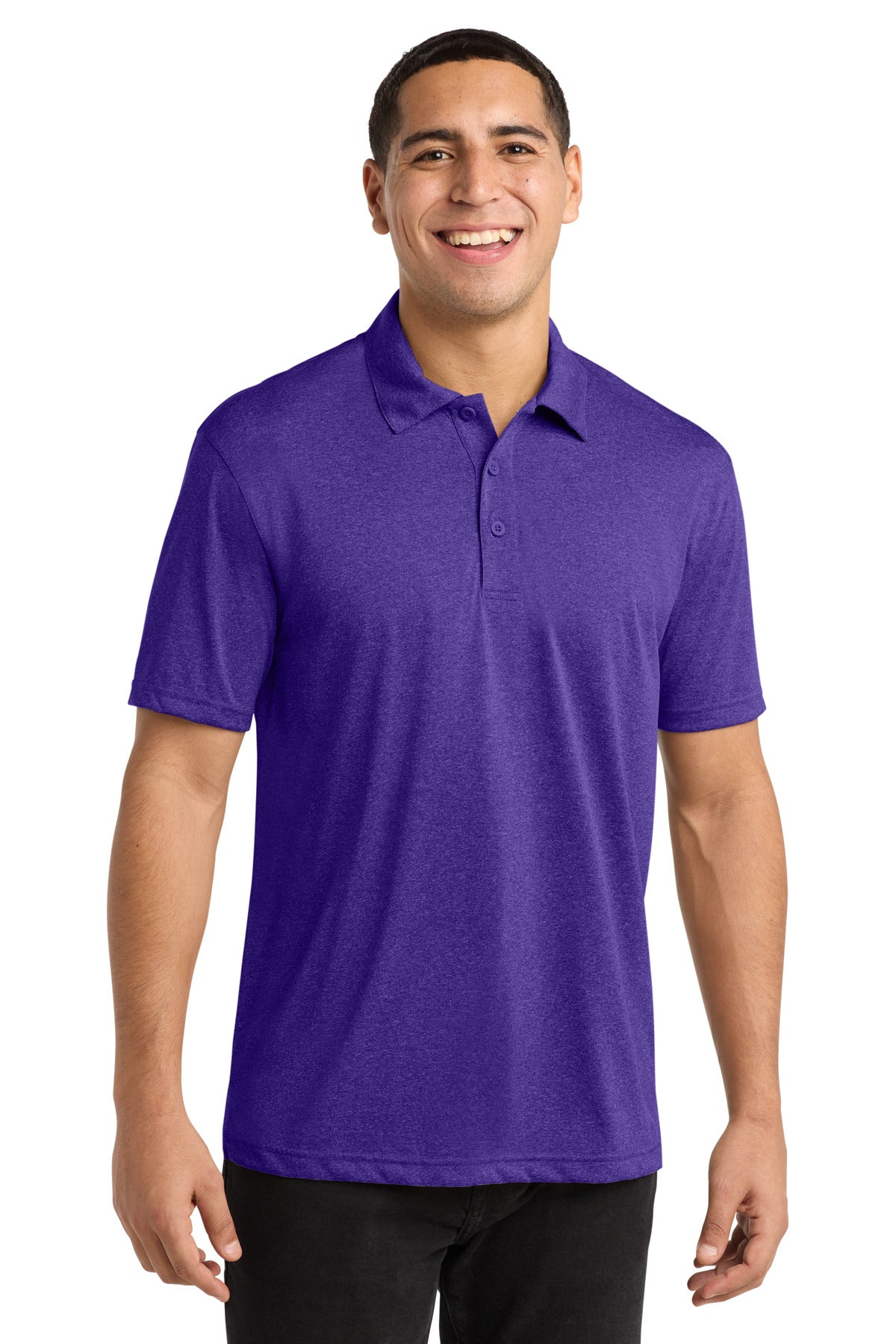 Custom Embroidery or DTF Print - Sport-Tek ®  Heather Contender™ Polo. ST660