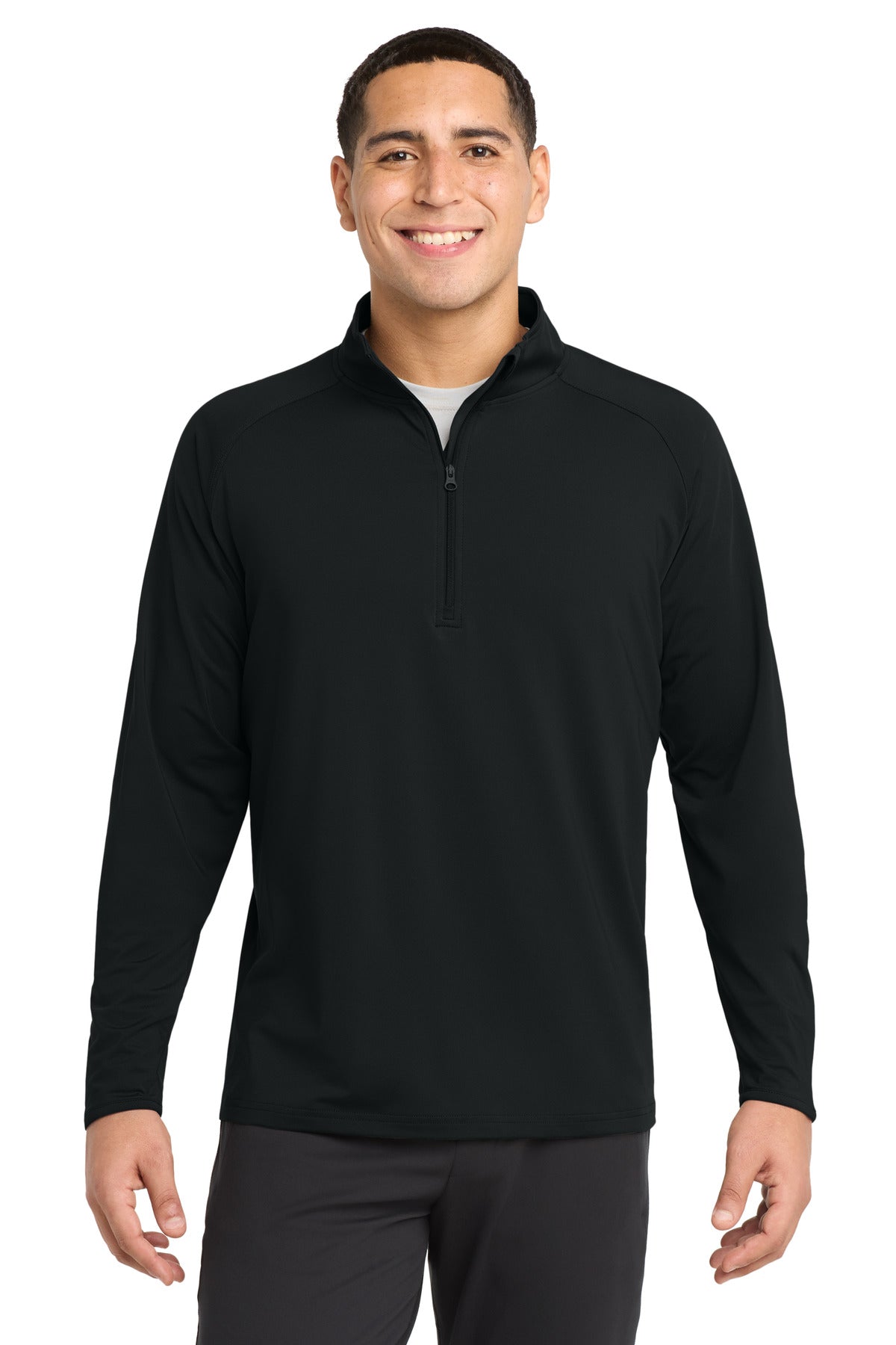Custom Embroidery or DTF Print - Sport-Tek ®  Sport-Wick ®  Stretch 1/4-Zip Pullover. ST850