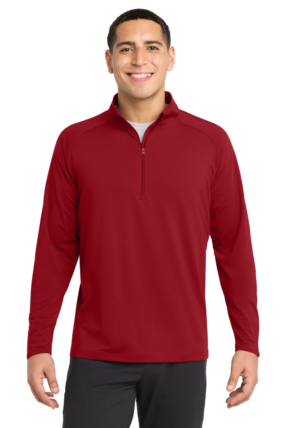 Custom Embroidery or DTF Print - Sport-Tek ®  Sport-Wick ®  Stretch 1/4-Zip Pullover. ST850