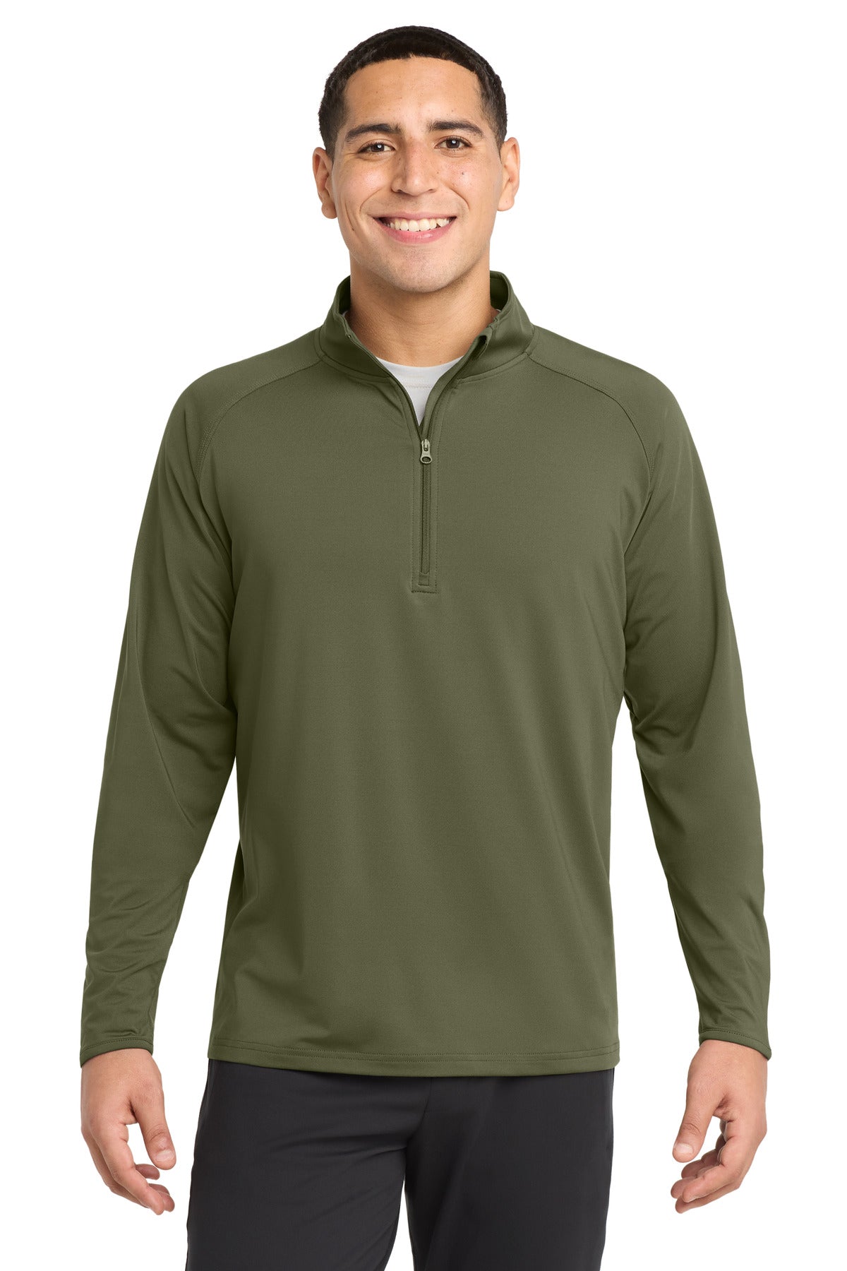 Custom Embroidery or DTF Print - Sport-Tek ®  Sport-Wick ®  Stretch 1/4-Zip Pullover. ST850