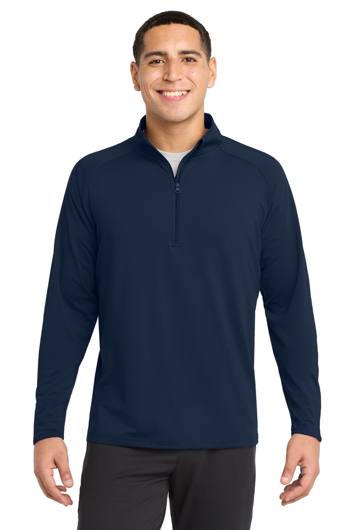 Custom Embroidery or DTF Print - Sport-Tek ®  Sport-Wick ®  Stretch 1/4-Zip Pullover. ST850