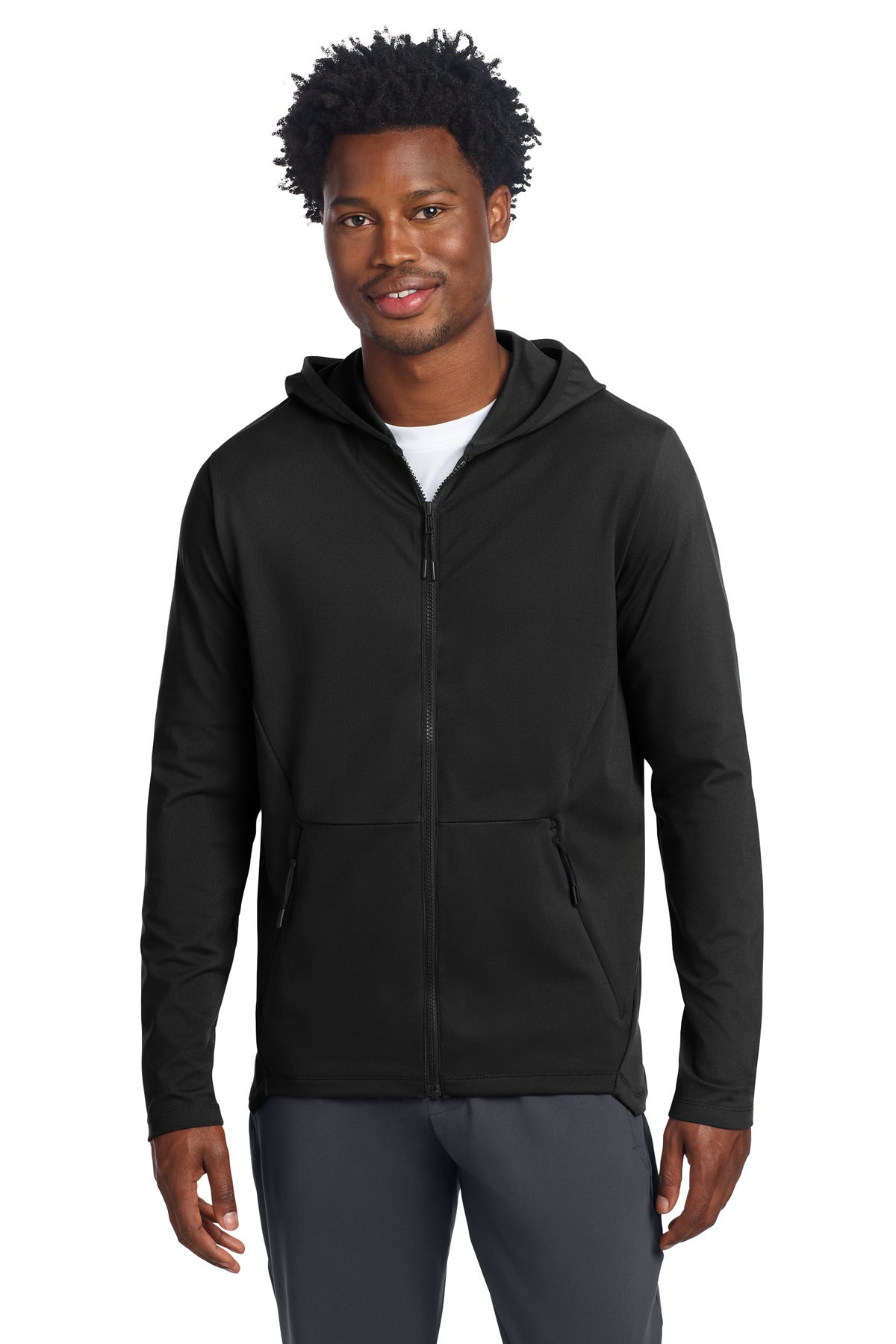 Custom Embroidered or DTF Print on Sport-Tek ®  Circuit Hooded Full-Zip ST870